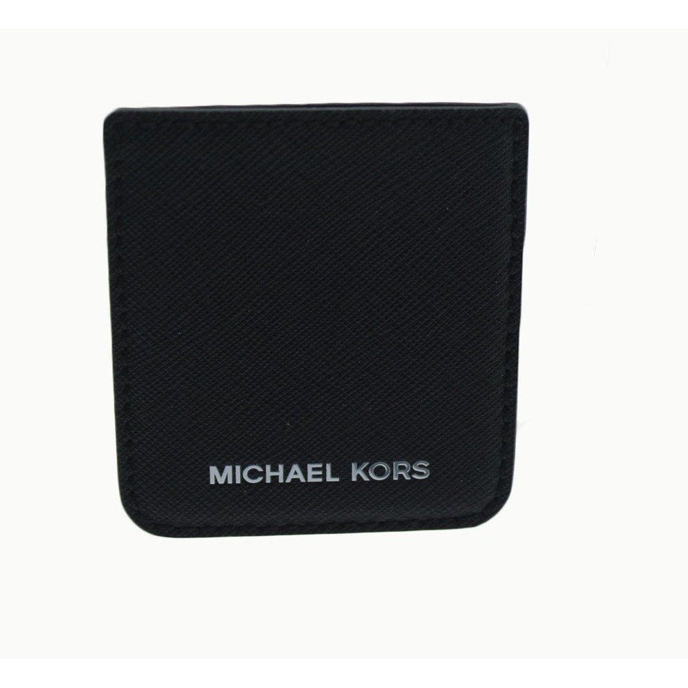Michael Kors Black Saffiano Leather Phone Pocket Sticker Card Holder 32S8SZ3N1L